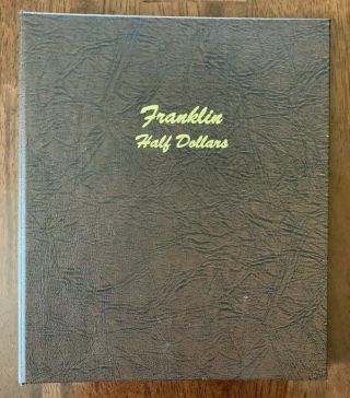 1948 Thru 1963 Franklin Silver Half Dollar Complete Set In Vintage Dansco Album