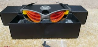 Vintage Oakley Juliet X Metal Carbon Titanium Sunglasses Ruby Iridium Usa Made