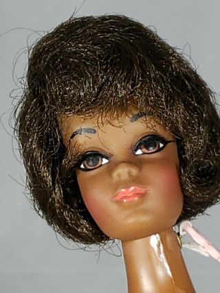 Vtg Talking Christie Barbie Doll Rare Dark Brownette Hair Unoxidized Stunning