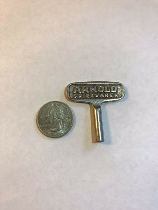 Arnold Toys Spielwaren Germany Wind - up Key for Tin Mechanical Toys HTF Antique 2