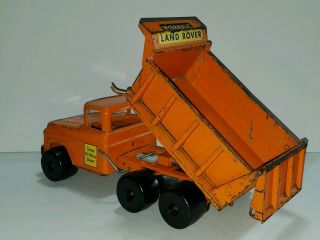 Vintage 1959 Tonka LAND ROVER Dual Hydraulic Dump Truck RARE toy 11