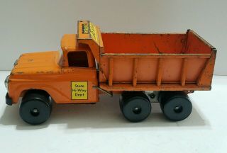 Vintage 1959 Tonka LAND ROVER Dual Hydraulic Dump Truck RARE toy 2