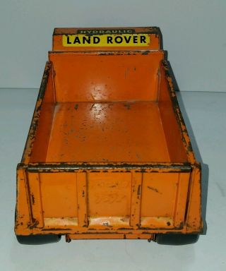 Vintage 1959 Tonka LAND ROVER Dual Hydraulic Dump Truck RARE toy 5