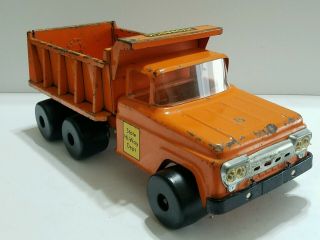 Vintage 1959 Tonka LAND ROVER Dual Hydraulic Dump Truck RARE toy 8
