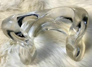 Patricia Von Musulin sculptural clear lucite cuff bracelet 4