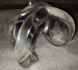 Patricia Von Musulin sculptural clear lucite cuff bracelet 5