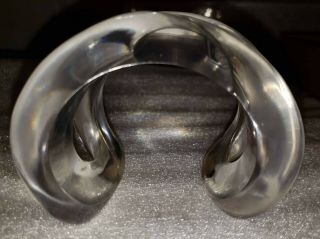Patricia Von Musulin sculptural clear lucite cuff bracelet 6