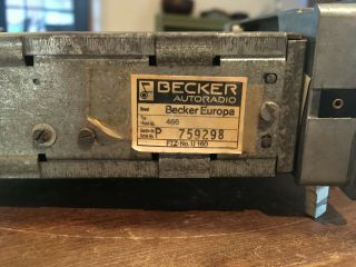 Vintage Becker Europa 466 AM/FM Radio 2