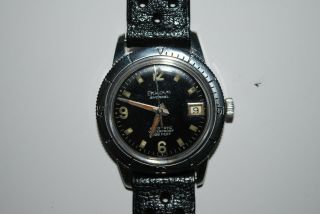 Vintage 1964 Bulova Snorkel 666ft Diver Watch