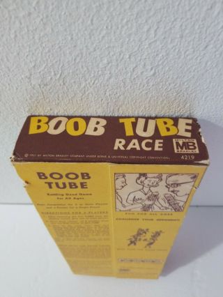 Vintage 1962 MB Milton Bradley Boob Tube Race Marble Game 4
