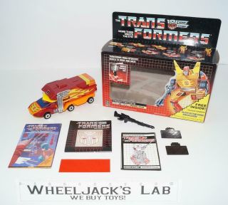 Rodimus Prime Mib Box 100 Complete 1986 Vintage G1 Transformers