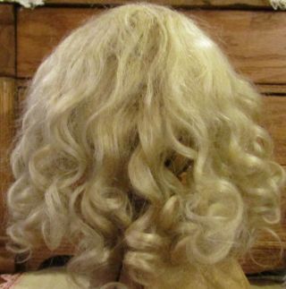 G152 Antique 10 " German Mohair Doll Wig For Antique French / German Bisque Dolls