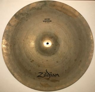 Rare Vintage Zildjian 22 " Swish Knocker Cymbal Without Rivets From The 80s