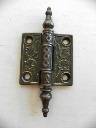 Vintage Cast Ornate Victorian Eastlake Door Hinge 2 " X 2 " Steeple Pin