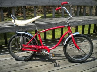 Vintage Schwinn 16 " Opaque Red Pixie Stingray Bicycle Muscle Bike,  1974