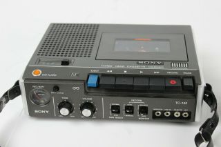 Vintage 1970s Sony Three Head Portable Cassette Tape Player Recorder TC - 142 3