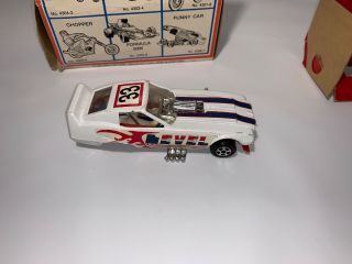 Vintage 1976 Ideal Toy Corp.  Evel Knievel Diecast Miniature Funny Car 7