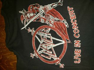 vintage 1980 ' s slayer tour shirt Reign in Blood tour t shirt metallica 5