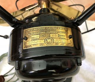 RESTORED Vintage Antique Westinghouse Whirlwind Electric Fan Art Deco 162628G 4