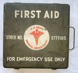 Wwii Us Army 24 - Unit Vehicle 1st Aid Kit For Willys Mb Ford Gpw Jeep