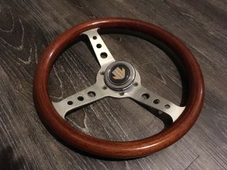 Vintage Momo Indy 315mm Wood Steering Wheel Jdm Nardi Personal 3