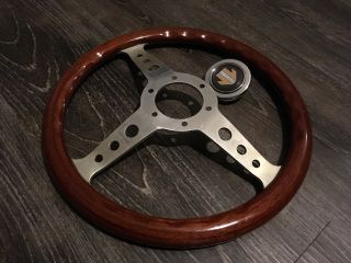 Vintage Momo Indy 315mm Wood Steering Wheel Jdm Nardi Personal 7
