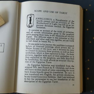 Vintage Tarot Card Deck & Book BROTHERHOOD OF LIGHT EGYPTIAN TAROT 1969 8