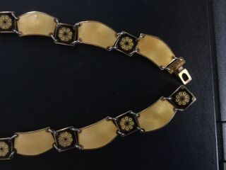 David Andersen Sterling Enamel Necklace And Bracelet 9