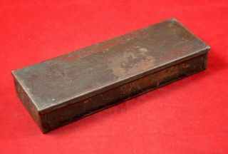 German Wwii Wehrmacht Mg Spare Parts / Tools Steel Box Case War Relic