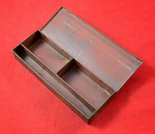 GERMAN WWII WEHRMACHT MG SPARE PARTS / TOOLS STEEL BOX CASE WAR RELIC 2