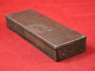 GERMAN WWII WEHRMACHT MG SPARE PARTS / TOOLS STEEL BOX CASE WAR RELIC 4