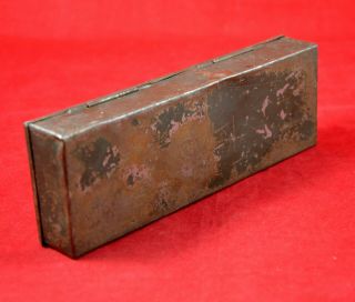 GERMAN WWII WEHRMACHT MG SPARE PARTS / TOOLS STEEL BOX CASE WAR RELIC 5