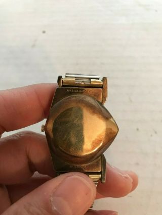 Rare Vintage 10K Gold Filled Men ' s Hamilton Electric Wrist Watch 5