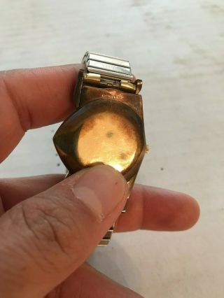 Rare Vintage 10K Gold Filled Men ' s Hamilton Electric Wrist Watch 6
