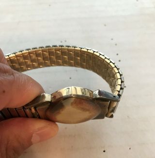 Rare Vintage 10K Gold Filled Men ' s Hamilton Electric Wrist Watch 7