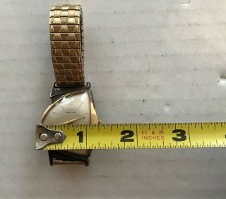 Rare Vintage 10K Gold Filled Men ' s Hamilton Electric Wrist Watch 8
