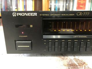 Vintage Pioneer GR - 777 Stereo Graphic Equalizer EQ Double Spectrum Analyzer 5