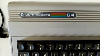 Vintage Commodore 64 personal computer w/ box disk drive joystick TAPPER 10