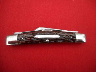 Vintage Remington R 6043 4 Blade Congress Brown Bone Knife