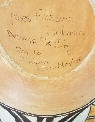 Large Vintage Acoma Pot by Florence Johnson 4
