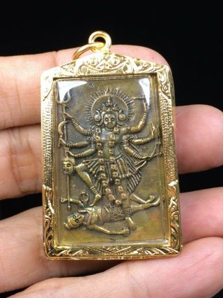 thai amulet Prince Jao mea Ga - lee monster Devil Buster Hindu Amulet Pendant 5