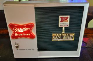 Vintage Miller High Life Beer Motion Lighted Sign