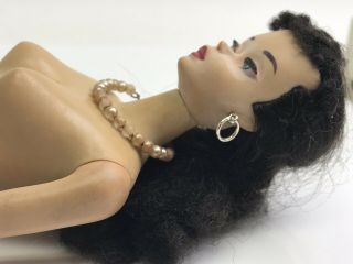 Vintage Mattel Barbie Doll 3,  Pony Tail (1959,  1960) Earrings, 3