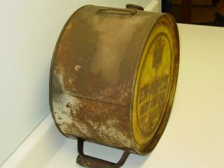 Vintage En - Ar - Co Motor Oil Can,  Tub,  With Cap,  Enarco 4