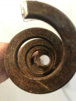 SPIRALING ANTIQUE IRON STEAM PUNK 6 VINTAGE RUSTIC 2