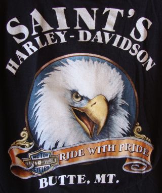 Vintage 1986 3D Harley Davidson T - Shirt Size M Good Whiskey and Old Scooters 11