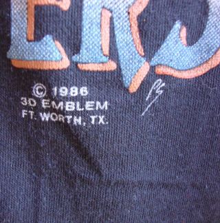 Vintage 1986 3D Harley Davidson T - Shirt Size M Good Whiskey and Old Scooters 9