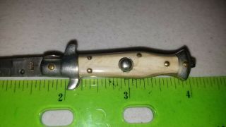 VINTAGE DIMINUTIVE ITALIAN CLASSIC STYLE KNIFE ONLY 4 INCHES OPEN 3