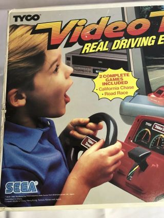 Sega Video Driver TYCO Video Driving System Vintage Game Console Rare 3