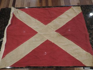 5 Vintage WWII US Navy Boat or Martime Signal Flags 36 